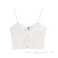 Knitted Solid Zippered Vest Tank Crop Top